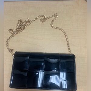 Vinyl small crossbody purse